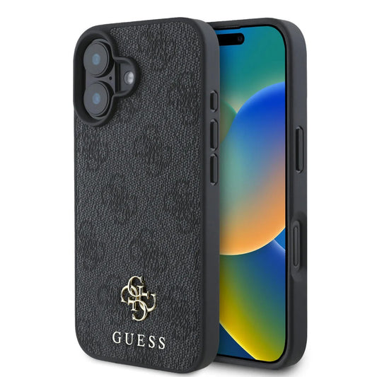MagSafe hoesje voor Apple iPhone 16, Guess, 4G Classic, Zwart