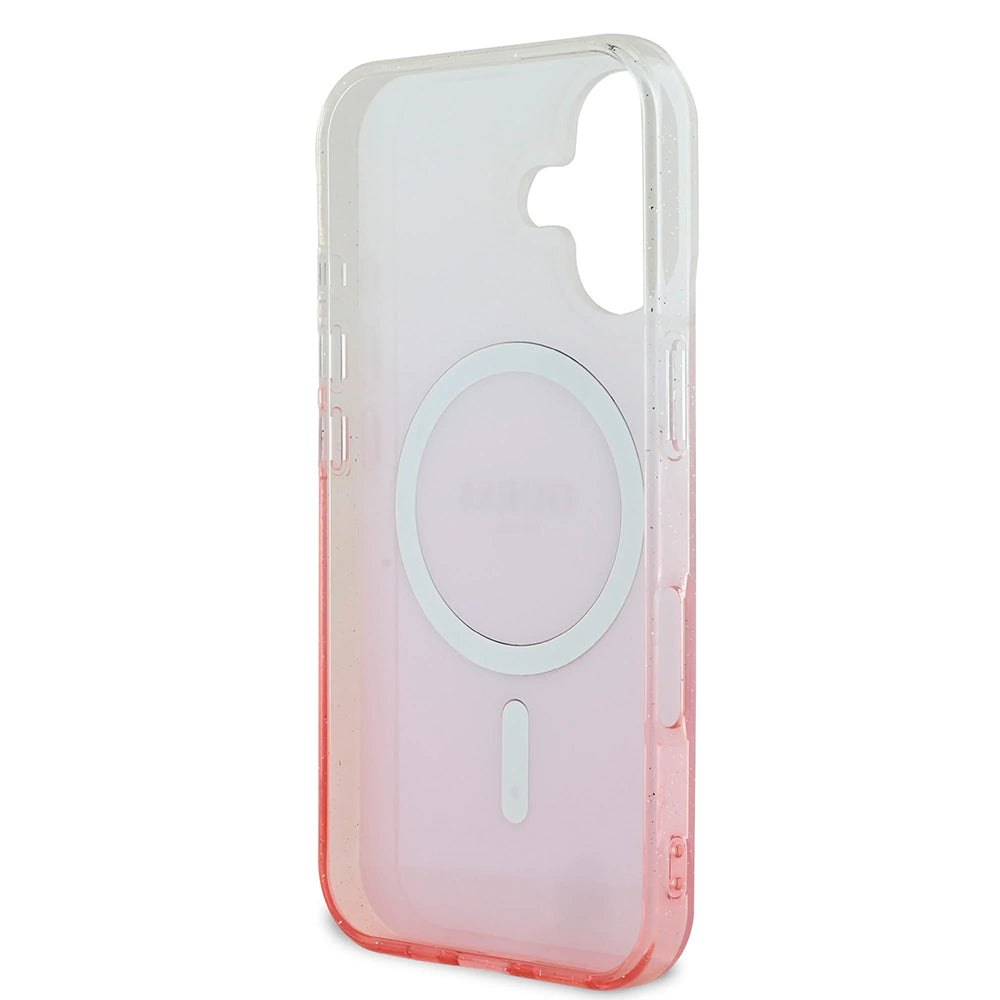 MagSafe hoesje voor Apple iPhone 16, Guess, IML Glitter Gradient, Bruin