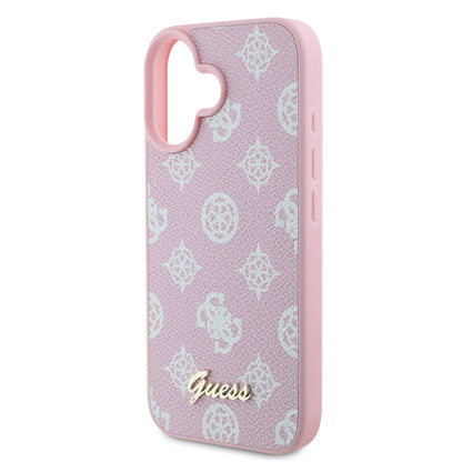 MagSafe hoes voor Apple iPhone 16, Guess, Peony Script, Roze