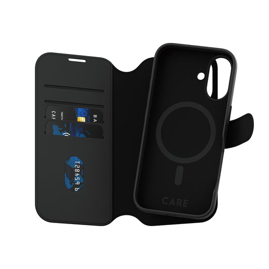 MagSafe hoes voor Apple iPhone 16, PanzerGlass, Care Feature Tango Two-in-One, Zwart