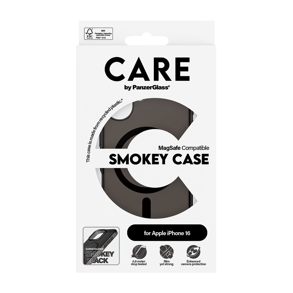 MagSafe hoesje voor Apple iPhone 16, PanzerGlass, Care Urban Combat, Zwart