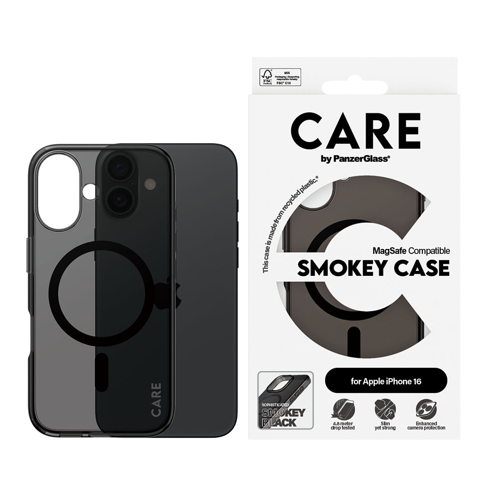 MagSafe hoesje voor Apple iPhone 16, PanzerGlass, Care Urban Combat, Zwart