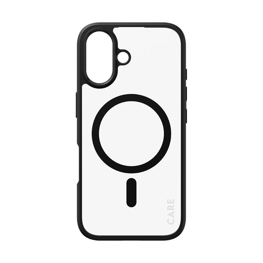 MagSafe hoes voor Apple iPhone 16, PanzerGlass, Care Urban Combat, Transparant Zwart