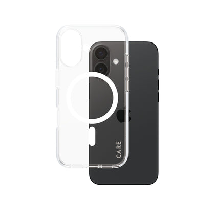 MagSafe hoes voor Apple iPhone 16, PanzerGlass, Care Urban Combat, Transparant Wit
