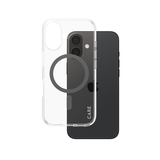 MagSafe hoes voor Apple iPhone 16, PanzerGlass, Care Urban Combat, Zwart Transparant