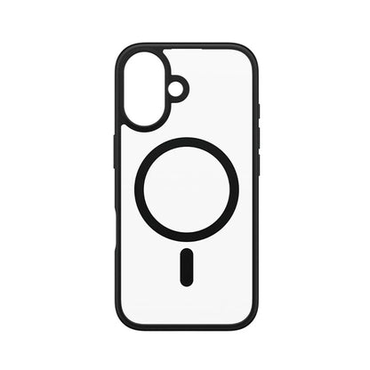 MagSafe hoes voor Apple iPhone 16, PanzerGlass, Frame, Zwart Transparant