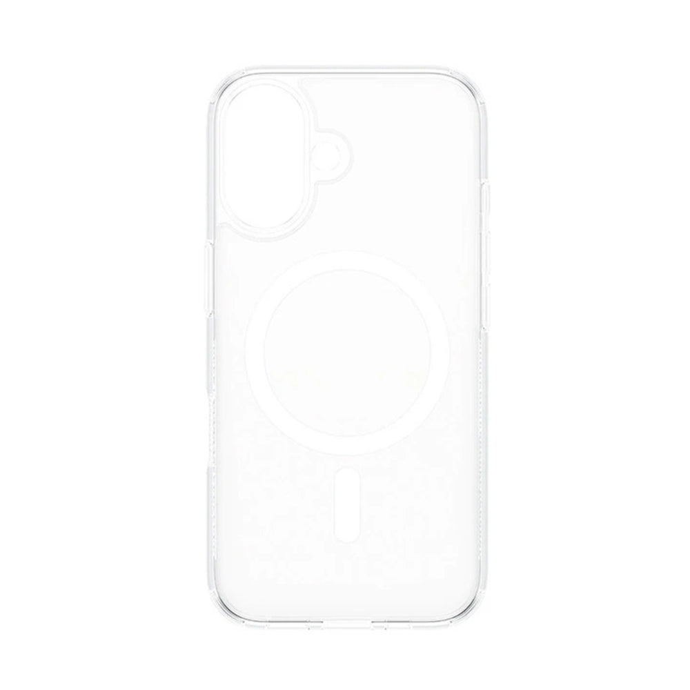MagSafe hoes voor Apple iPhone 16, PanzerGlass, HardCase, Wit Transparant