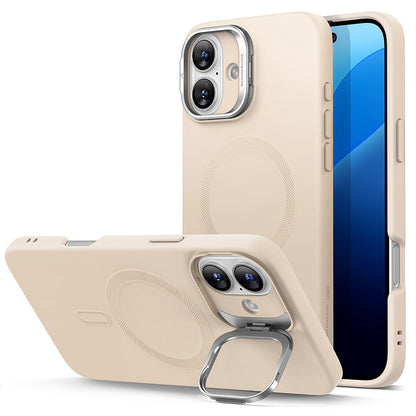 MagSafe hoesje voor Apple iPhone 16 Plus, ESR, Cloud Soft Kickstand, Crème