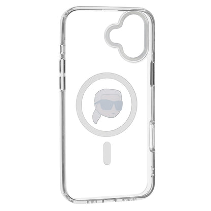 MagSafe hoesje voor Apple iPhone 16 Plus, Karl Lagerfeld, IML Karl's Head, Wit
