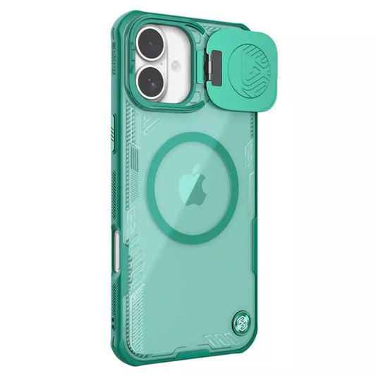 MagSafe-hoesje voor Apple iPhone 16 Plus, Nillkin, Iceblade Prop (zonder camerauitsparing), Groen