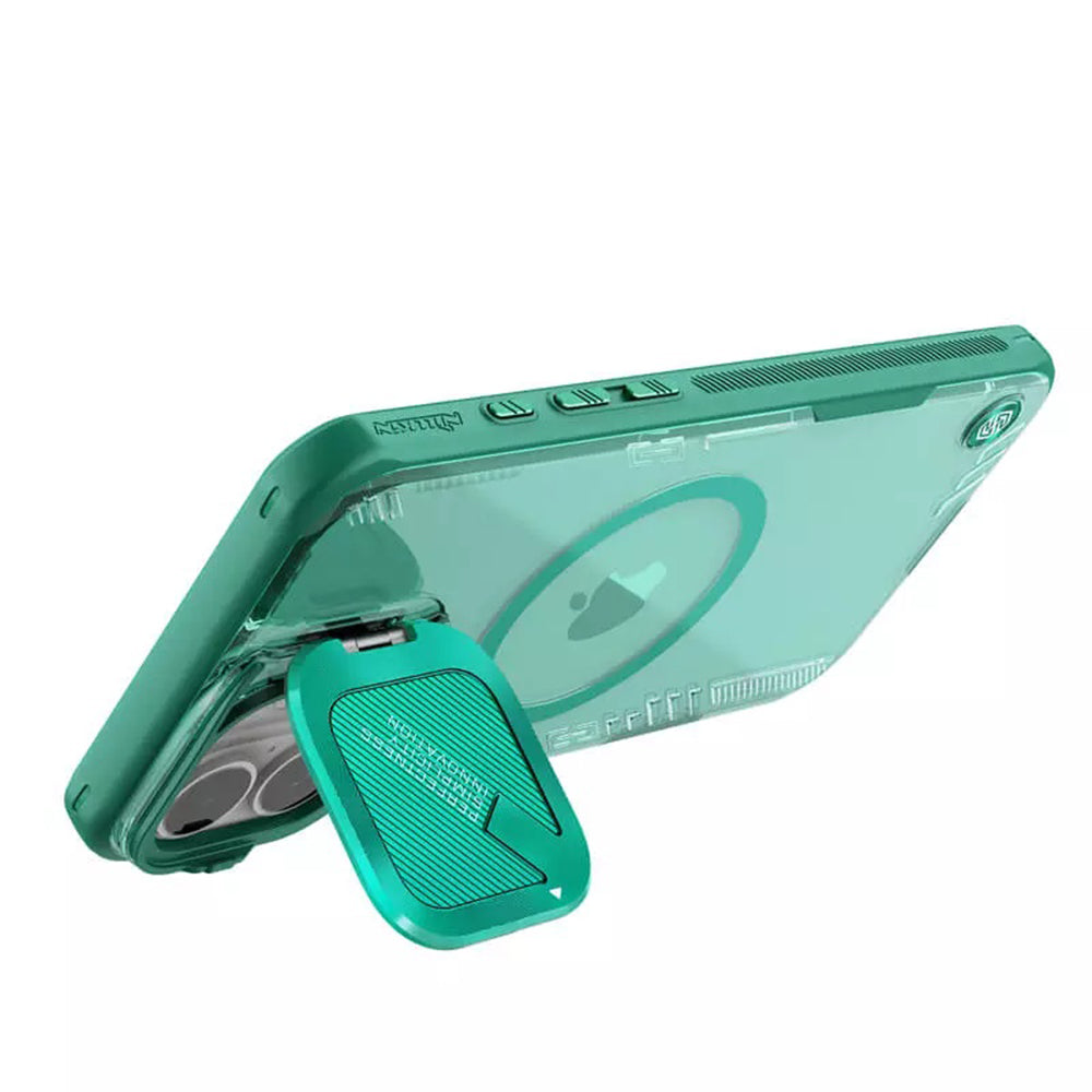 MagSafe-hoesje voor Apple iPhone 16 Plus, Nillkin, Iceblade Prop (zonder camerauitsparing), Groen