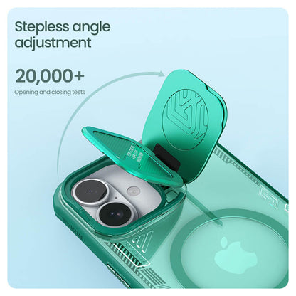MagSafe-hoesje voor Apple iPhone 16 Plus, Nillkin, Iceblade Prop (zonder camerauitsparing), Groen