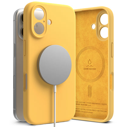 MagSafe Case for Apple iPhone 16 Plus, Ringke, Silicone, Yellow