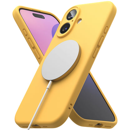 MagSafe Case for Apple iPhone 16 Plus, Ringke, Silicone, Yellow
