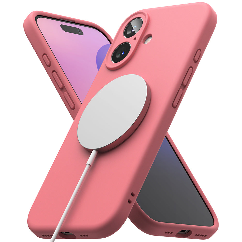 MagSafe Case for Apple iPhone 16 Plus, Ringke, Silicone, Pink