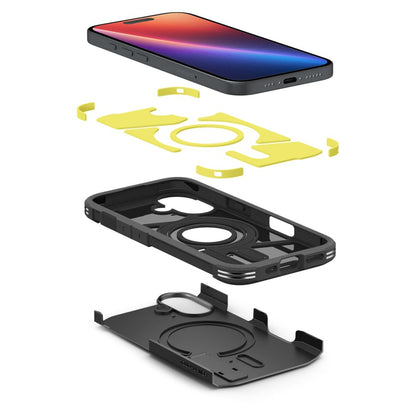 MagSafe hoesje voor Apple iPhone 16 Plus, Spigen, Tough Armor, Zwart