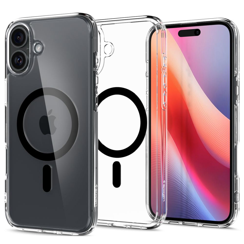 MagSafe hoesje voor Apple iPhone 16 Plus, Spigen, Ultra Hybrid, Zwart