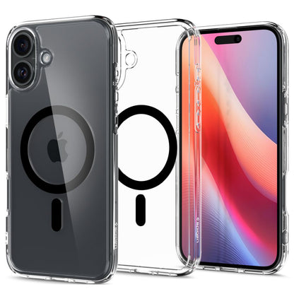 MagSafe hoesje voor Apple iPhone 16 Plus, Spigen, Ultra Hybrid, Zwart