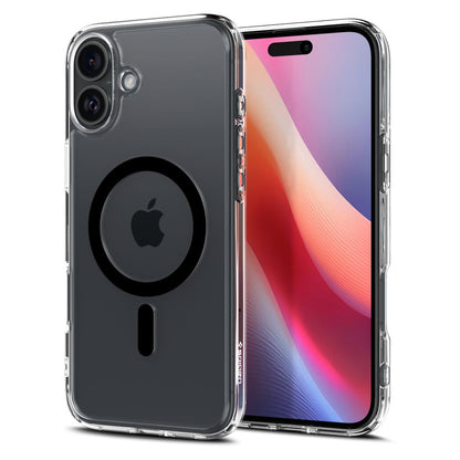 MagSafe hoesje voor Apple iPhone 16 Plus, Spigen, Ultra Hybrid, Zwart