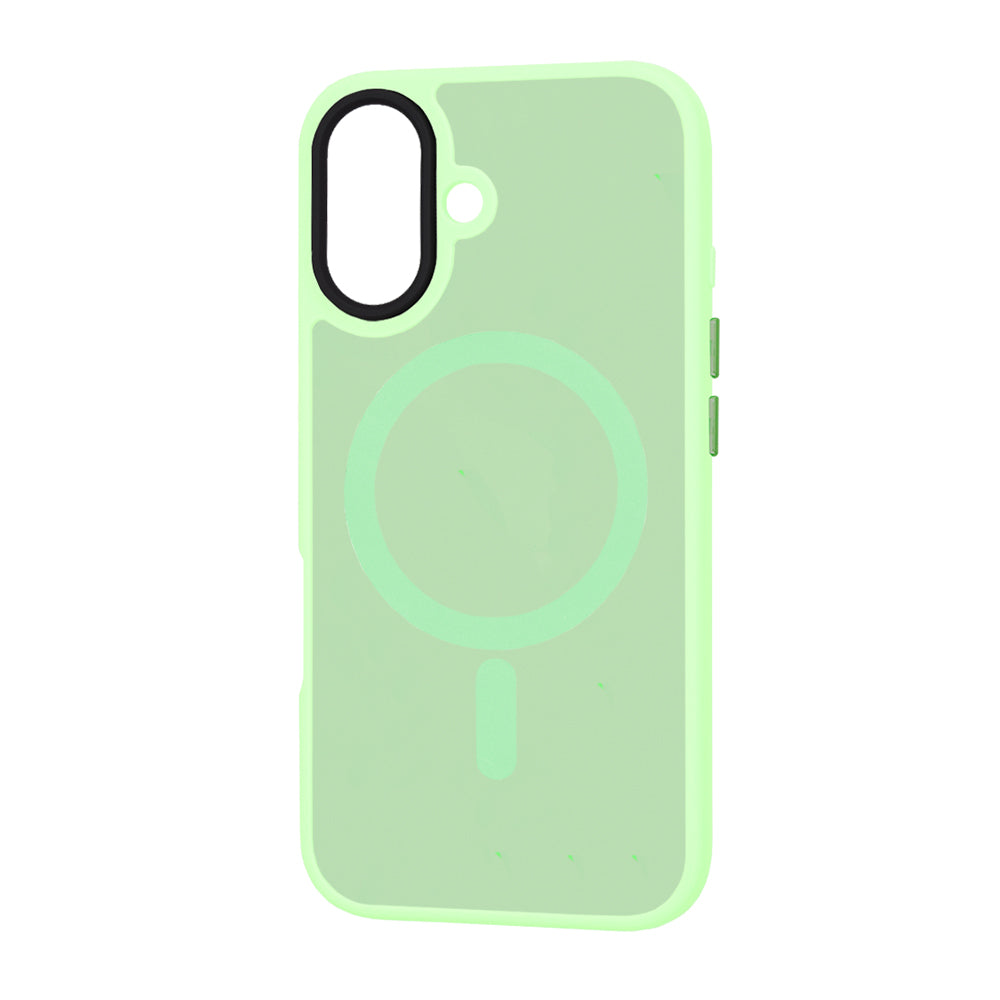 MagSafe-hoes voor Apple iPhone 16 Plus, Techsuit, HaloFrost, Lichtgroen