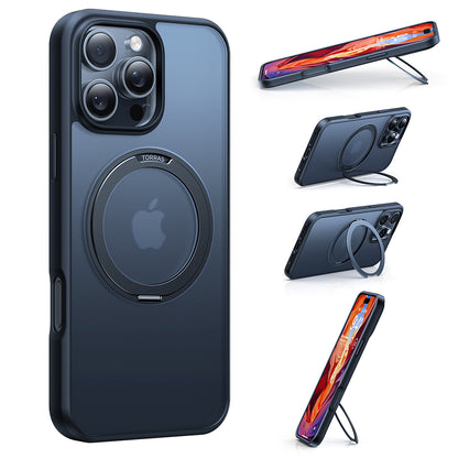 MagSafe hoesje voor Apple iPhone 16 Plus, Torras, Ostand Pro, Zwart