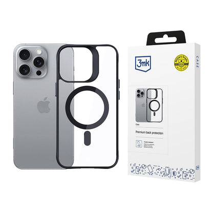 MagSafe Case for Apple iPhone 16 Pro, 3MK, Satin Armor, Transparent