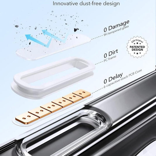MagSafe hoesje voor Apple iPhone 16 Pro, ESR, Classic Hybrid Kickstand Slide, Satijnzwart