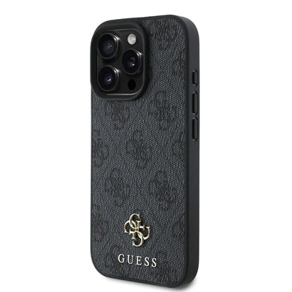 MagSafe hoesje voor Apple iPhone 16 Pro, Guess, 4G Classic, Zwart