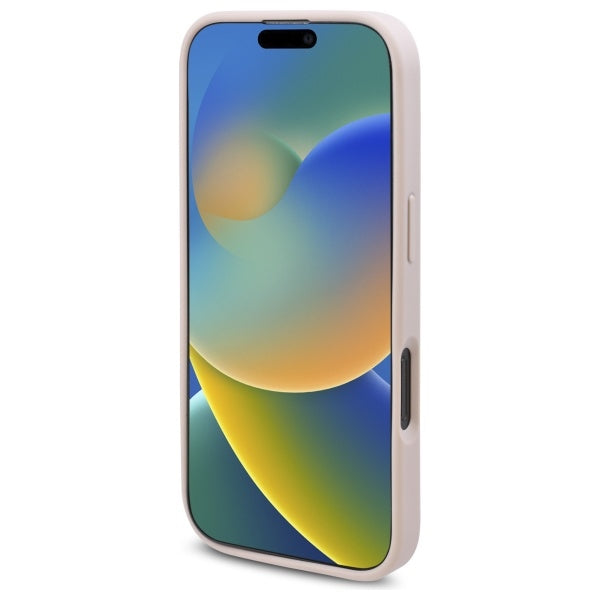 MagSafe hoesje voor Apple iPhone 16 Pro, Guess, 4G Flowers Print, Roze