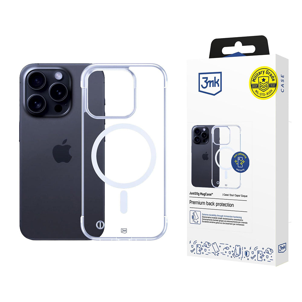 MagSafe Case for Apple iPhone 16 Pro Max, 3MK, Just20g, Transparent