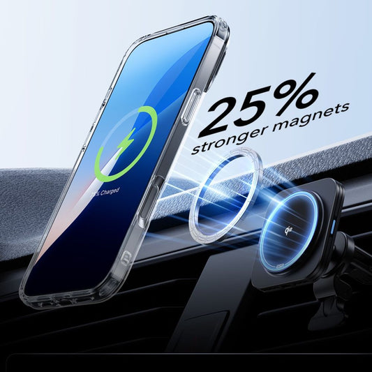 MagSafe hoesje voor Apple iPhone 16 Pro Max, ESR, Classic Hybrid Kickstand met schermbeschermer, Transparant