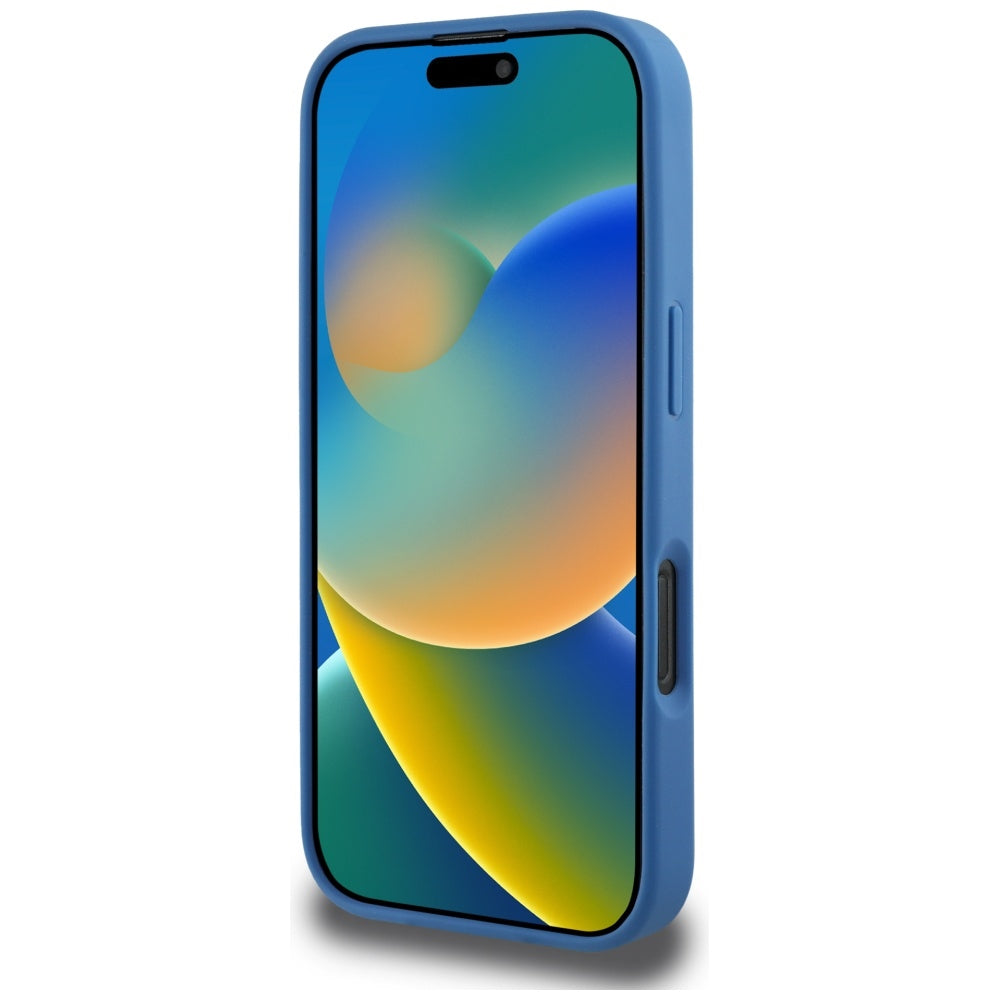 MagSafe hoesje voor Apple iPhone 16 Pro Max, Guess, 4G Circle Classic Logo, Blauw