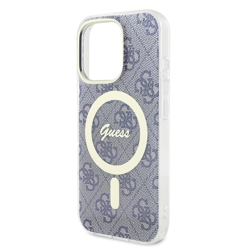 MagSafe hoesje voor Apple iPhone 16 Pro Max, Guess, IML 4G, Blauw