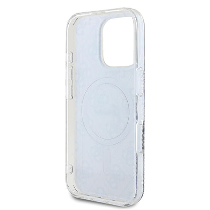 MagSafe hoesje voor Apple iPhone 16 Pro Max, Guess, IML 4G, Blauw