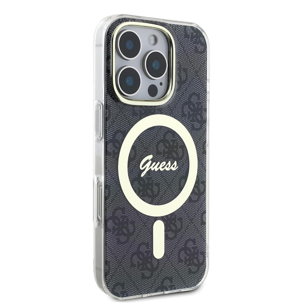 MagSafe hoesje voor Apple iPhone 16 Pro Max, Guess, IML 4G, Zwart