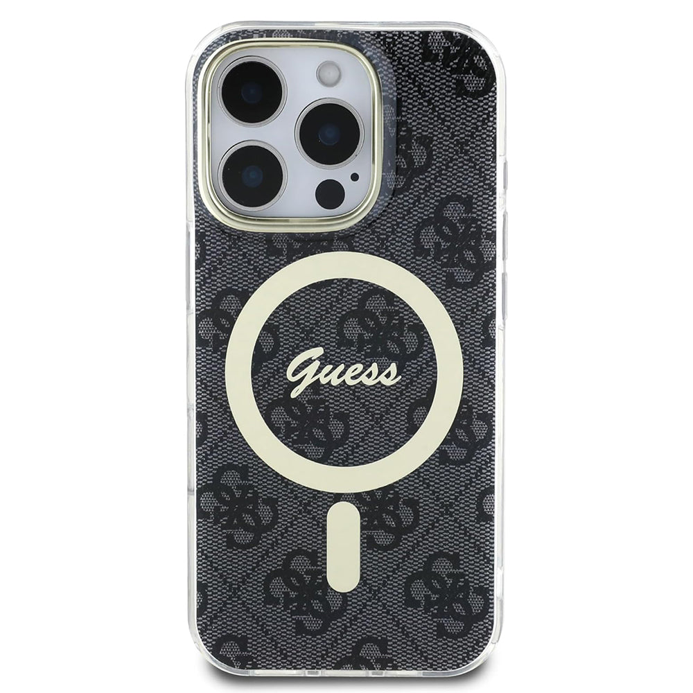 MagSafe hoesje voor Apple iPhone 16 Pro Max, Guess, IML 4G, Zwart