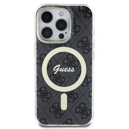 MagSafe hoesje voor Apple iPhone 16 Pro Max, Guess, IML 4G, Zwart