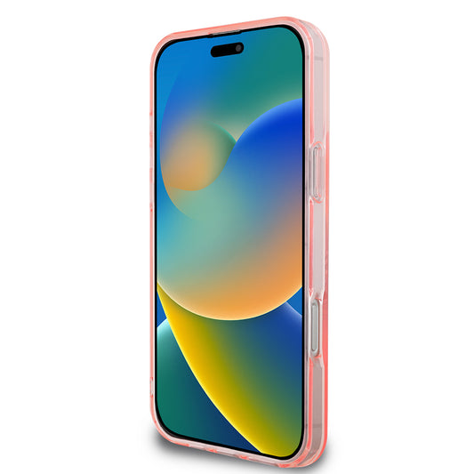 MagSafe hoesje voor Apple iPhone 16 Pro Max, Guess, IML Flowers Wreath, Roze