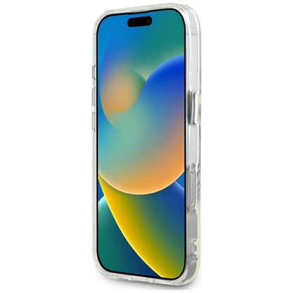 MagSafe hoesje voor Apple iPhone 16 Pro Max, Guess, IML Metal Colored Circle, Wit