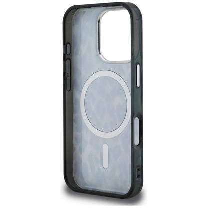 MagSafe hoes voor Apple iPhone 16 Pro Max, Karl Lagerfeld, IML Leopard Pattern, Zwart