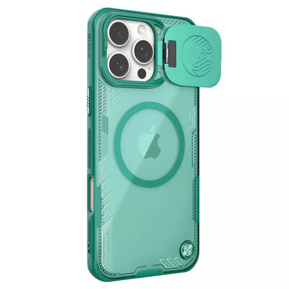 MagSafe-hoes voor Apple iPhone 16 Pro Max, Nillkin, Iceblade Prop (zonder camerauitsparing), Groen