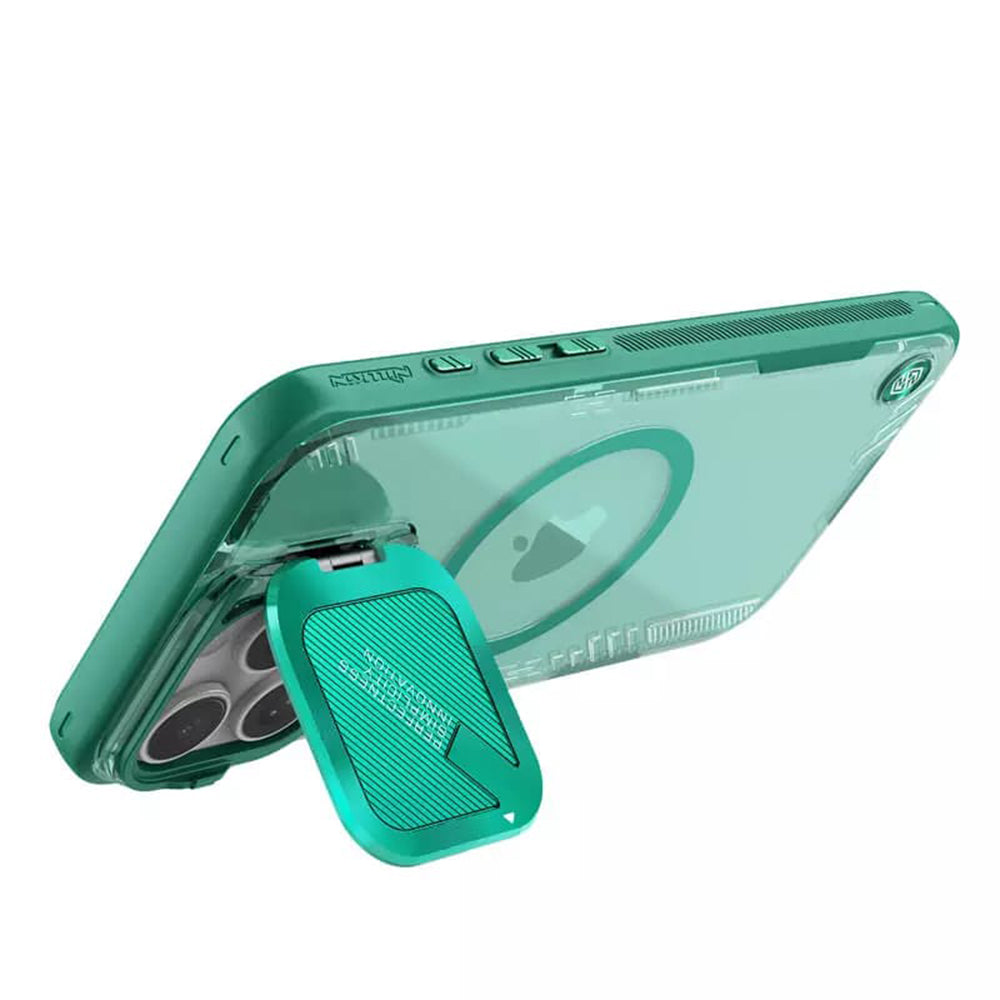 MagSafe-hoes voor Apple iPhone 16 Pro Max, Nillkin, Iceblade Prop (zonder camerauitsparing), Groen