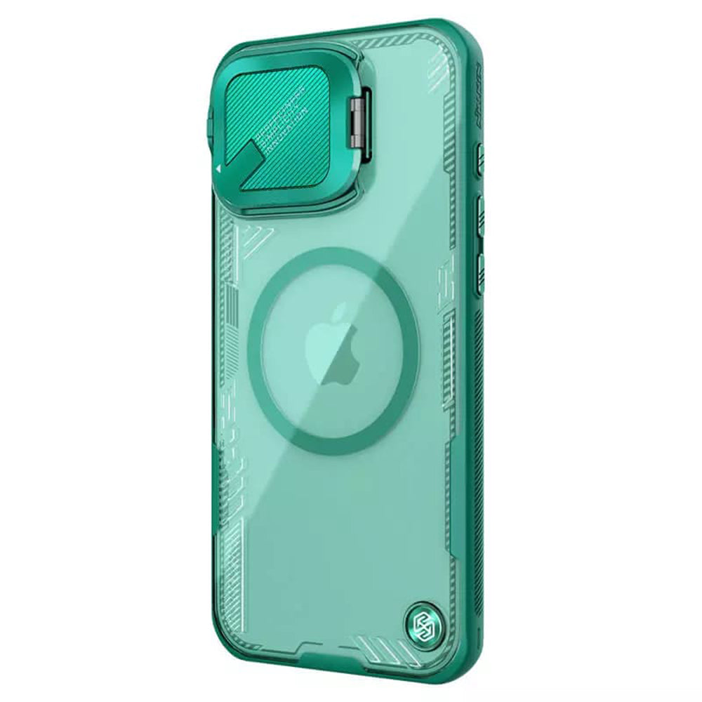 MagSafe-hoes voor Apple iPhone 16 Pro Max, Nillkin, Iceblade Prop (zonder camerauitsparing), Groen