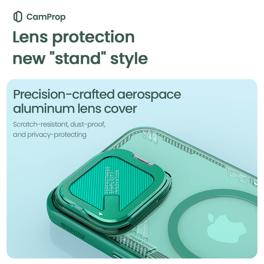 MagSafe-hoes voor Apple iPhone 16 Pro Max, Nillkin, Iceblade Prop (zonder camerauitsparing), Groen