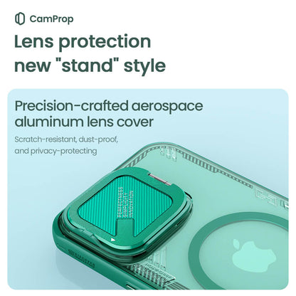 MagSafe-hoes voor Apple iPhone 16 Pro Max, Nillkin, Iceblade Prop (zonder camerauitsparing), Groen