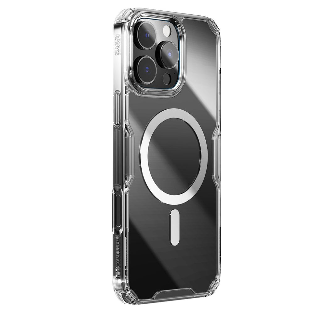 MagSafe-hoesje voor Apple iPhone 16 Pro Max, Nillkin, Nature Pro, Transparant