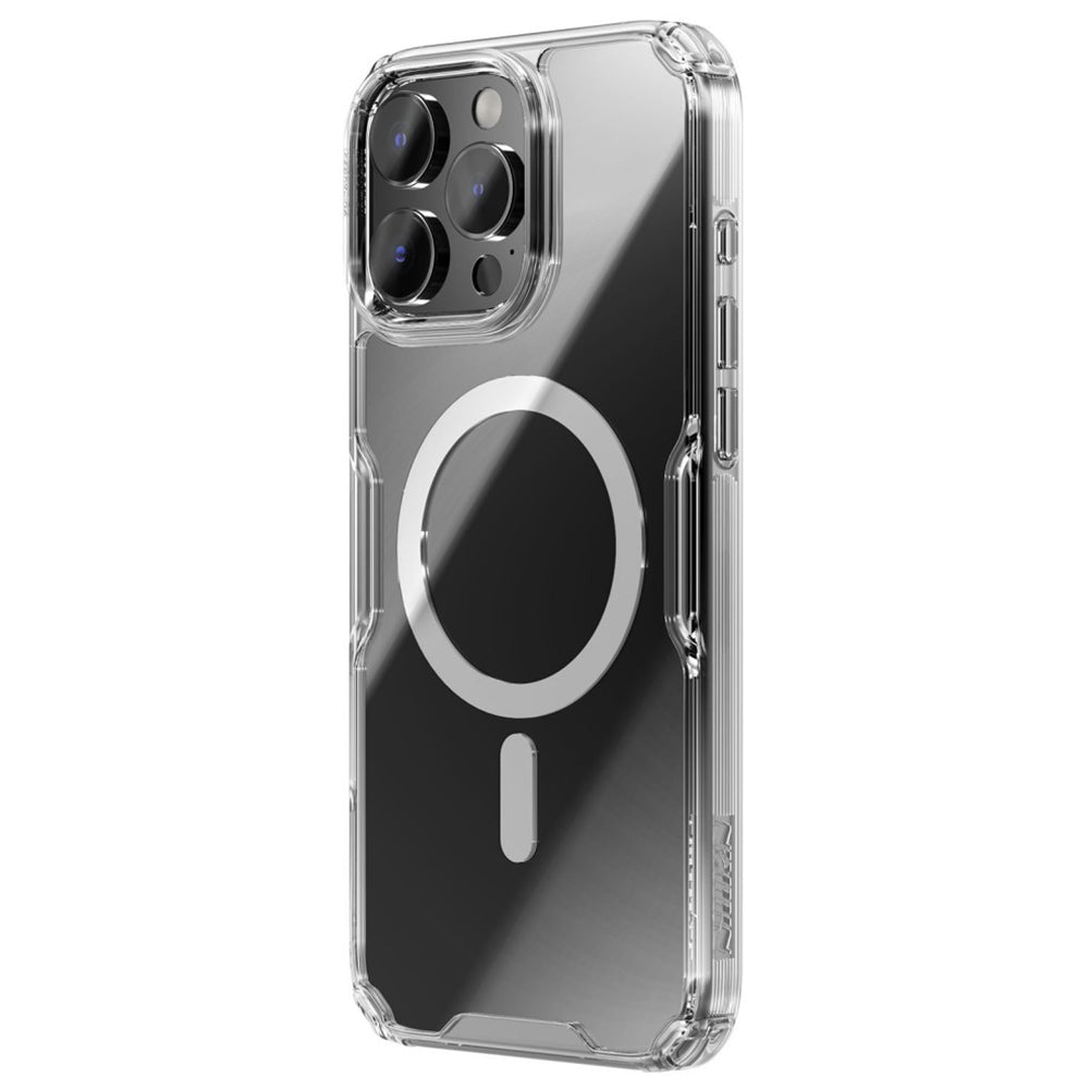 MagSafe-hoesje voor Apple iPhone 16 Pro Max, Nillkin, Nature Pro, Transparant