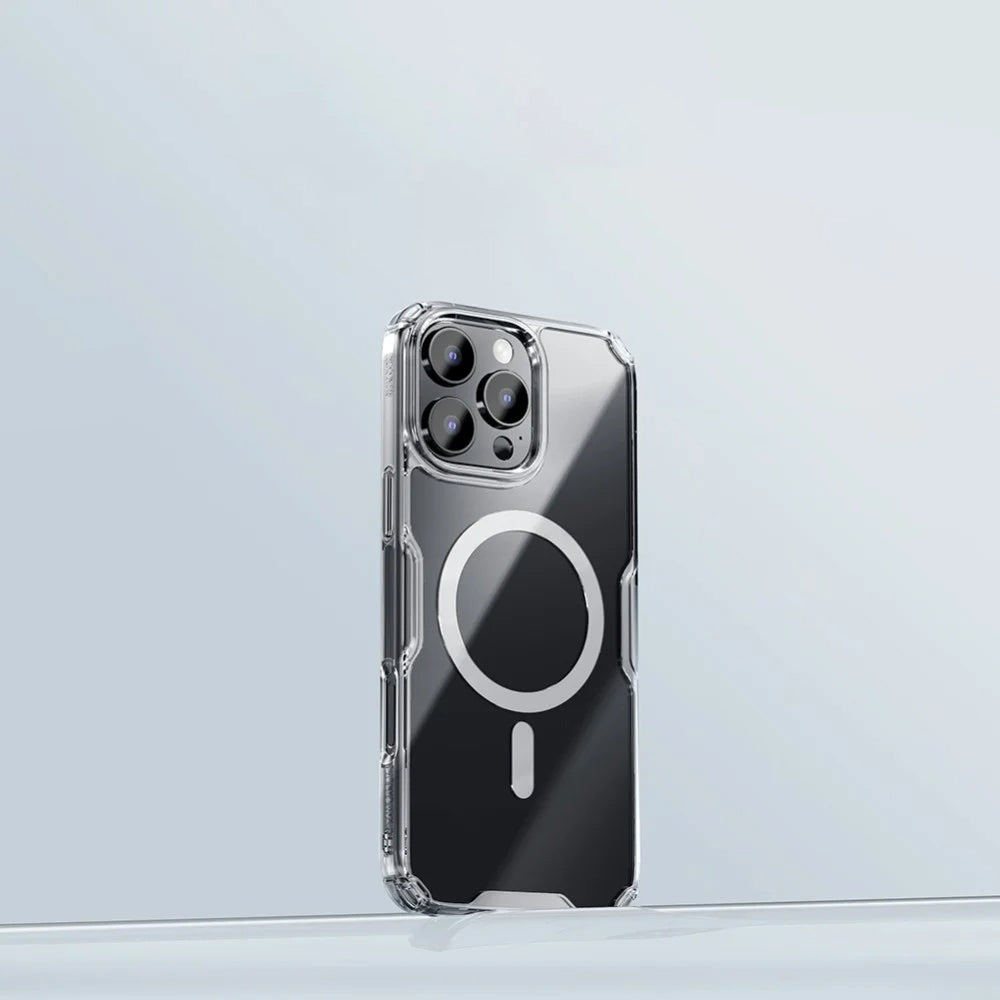 MagSafe-hoesje voor Apple iPhone 16 Pro Max, Nillkin, Nature Pro, Transparant