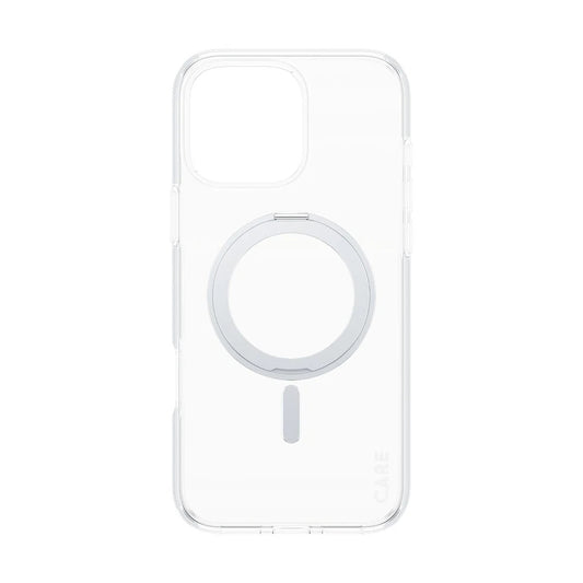 MagSafe hoesje voor Apple iPhone 16 Pro Max, PanzerGlass, met Kickstand, Transparant Zilver