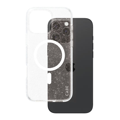 MagSafe hoesje voor Apple iPhone 16 Pro Max, PanzerGlass, Care Urban Combat Star Lit, Transparant Wit